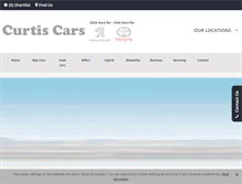 Tablet Screenshot of curtiscars.co.uk